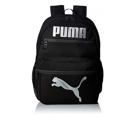 Puma Bags Puma Backpack All Black With White Zipper And Logo Poshmark